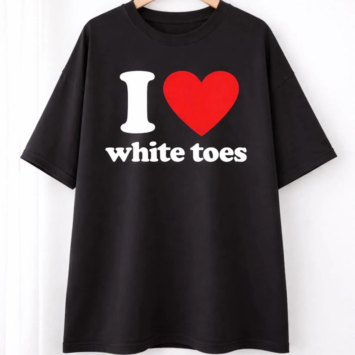 I love white toes graphic tee I love white toes graphic tee