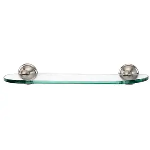 Alno Cube Glass Shelf With Brackets