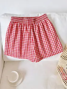 Women's Striped Casual Shorts with Adjustable Drawstring Waist, Fashionable Outdoor Beach Wear for Students, Perfect for All Seasons