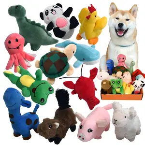Squeaky Plush Dog Toy Pack for Puppy, Small Stuffed Puppy Chew Toys 12 Dog Toys Bulk with Squeakers, Cute Soft Pet Toy for Small Medium Size Dogs