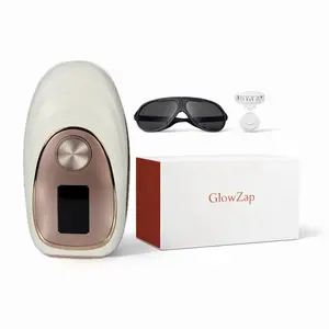 GlowZap IPL Hair Removal Handset with Ice Cooling Comfort, Dual Lights, Long-Lasting & Salon-liked Hair Removal Nearly Painless Result at Home