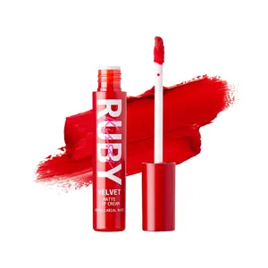 Ruby Kisses Velvet Lip Cream - Luxe Matte Finish with Vitamin E & Coconut Oil for 8-Hour Hydration - US Origin
