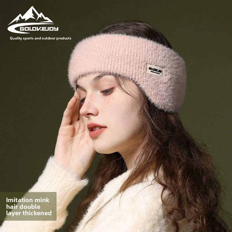 Winter new style warm ear cover knitted ear muff with windproof and cold-proof function, anti-freezing feature, thick padding, versatile ear bag