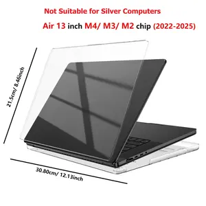 Ultra-Thin Apple Laptop Case Cover and Base, Multiple Colors Transparent Matte Starry Design, Scratch-Resistant Lightweight Durable