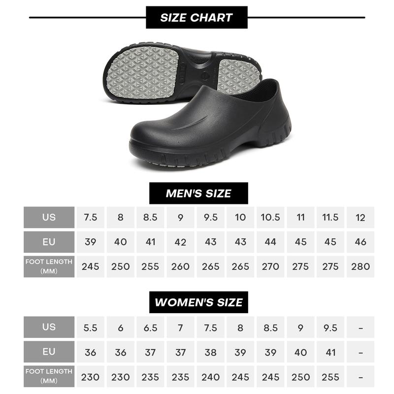 TEER Non-Slip Work Clogs - Stay Safe & Comfortable During Holiday Cooking Marathons. Thanksgiving Kitchen Savior! Oil & Waterproof