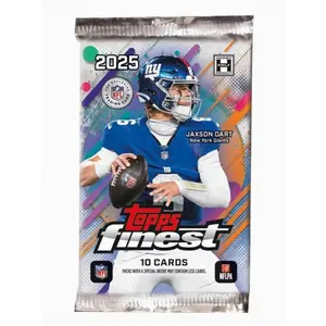 1 (ONE) Pack - 2025 Topps Finest Football Hobby Must be ripped live