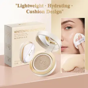 TJE BB Cushion Sunscreen SPF50+ - Portable On-The-Go Protection with Skin-Caring Formula - 2 Shades Available
