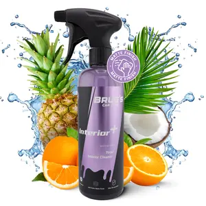 Brug’s Interior+ Interior Cleaner & Protectant – Cleans, Deodorizes, UV Protects – Matte OEM Finish – Anti-Static, Safe on Screens – Citrus Breeze Scent – 16.9 fl oz