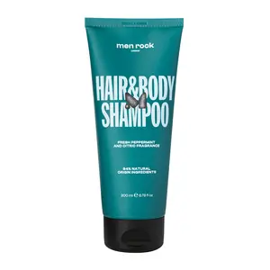 Hair and Body Shampoo by Men Rock for Men - 6.76 oz Shampoo