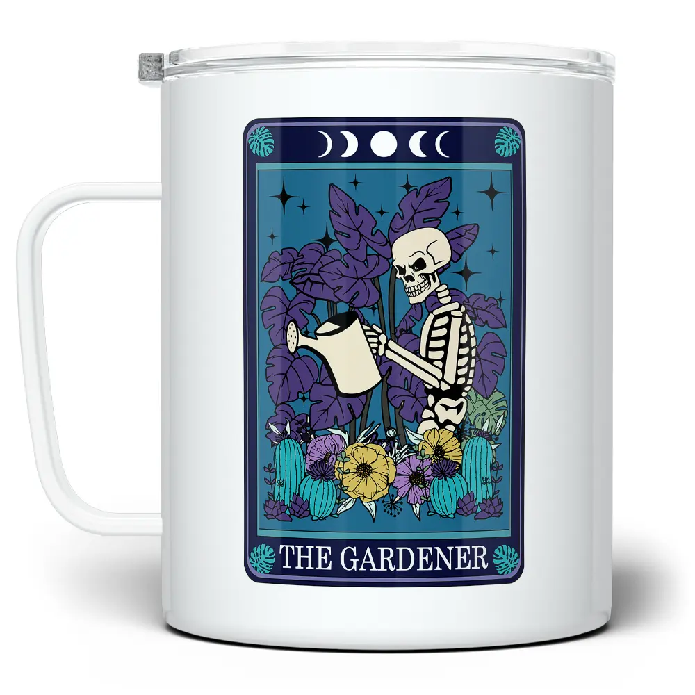LOFTIPOP The Gardener Tarot Mug, Fun Witchy Mystical Plant Lover Cup, Planttok Gifts, Designed and Printed in the USA by Loftipop