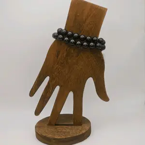 Shungite 10mm Beaded Bracelet
