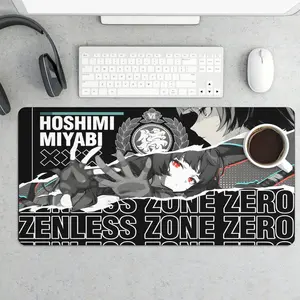Gaming Mouse Pad with Hoshimi Miyabi Design Zone Zero Anime Inspired Large Size for Enhanced Gaming Experience