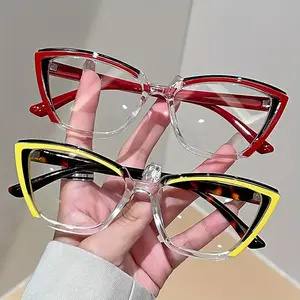 Vintage Cat-Eye Full Rim Reading Glasses Non-Prescription PC Frame & Lens Elegant Design Range +1.0 to +4.0