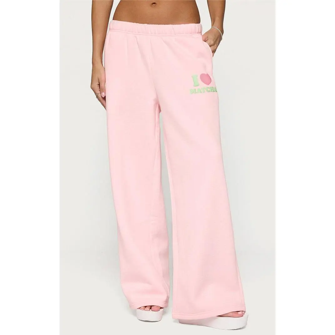Edikted Women's I Heart Matcha Sweatpants