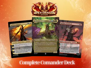 Apex Dragon Anime MTG Proxy Deck + MTG Commander + Token