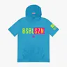 BSBL-SZN Youth Short Sleeve Hoodie V3 - Cotton Candy Blue
