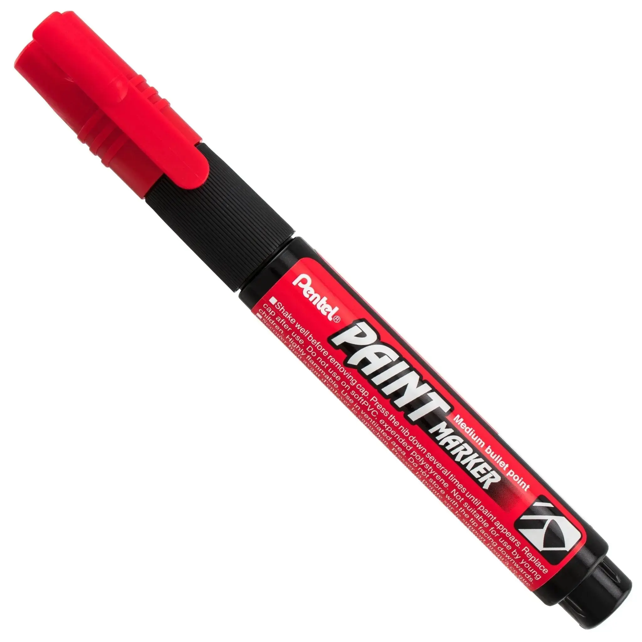 Pentel Permanent Paint Markers, 4.0mm Medium Bullet Tip, 15 Colors, Bold Coloring, Long-Lasting Opaque Pigment Waterproof Ink, Office Stationery Writers & Artists’ Artwork Detail Tools for Crafts, Labeling, Ceramic Writing