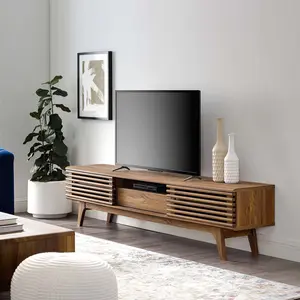 Modway Render 70" TV Stand in Walnut