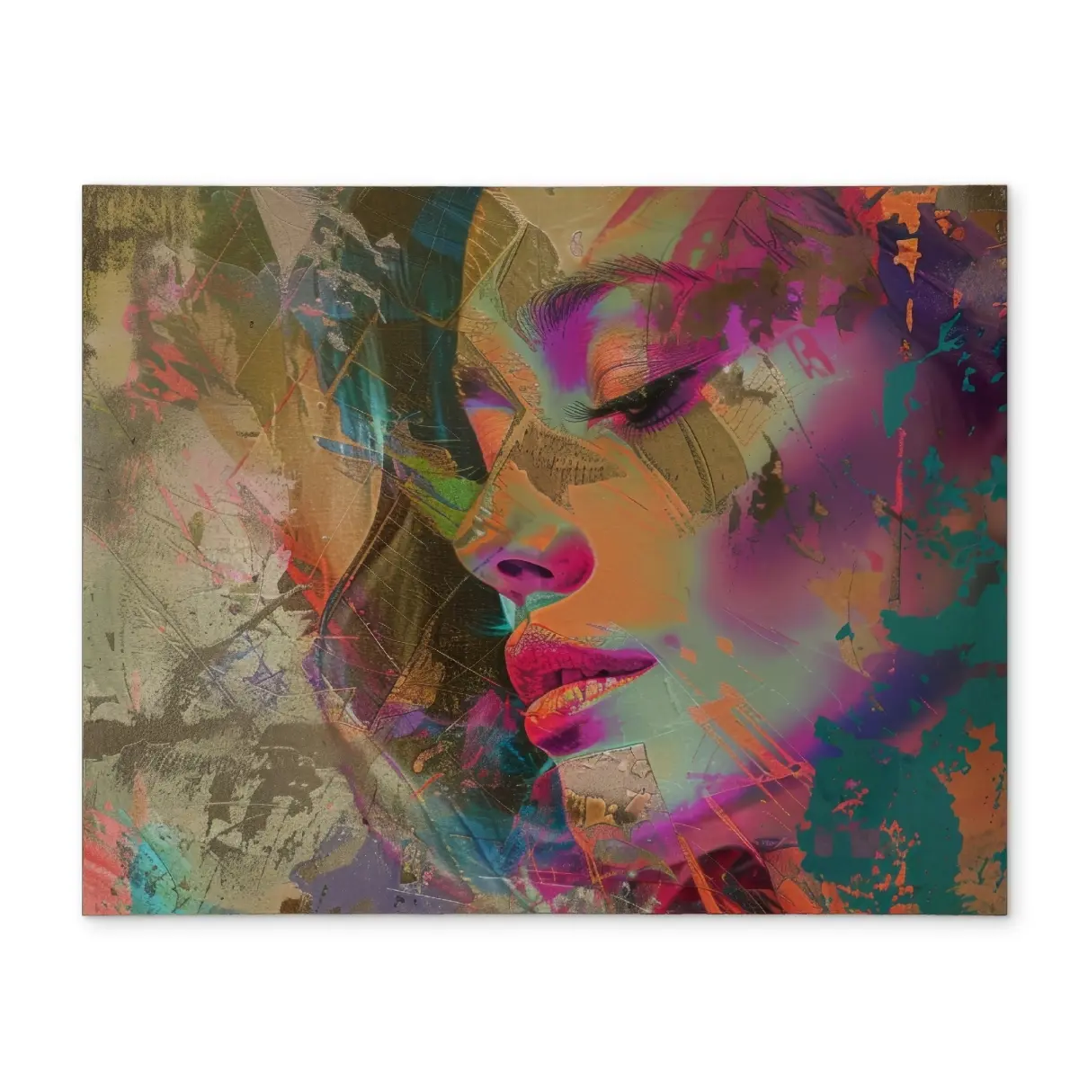 Conscious Sales CPPM1418TCW7JG 14 x 18 in. Grunge Look Purple Polyester Placemat - Stylish