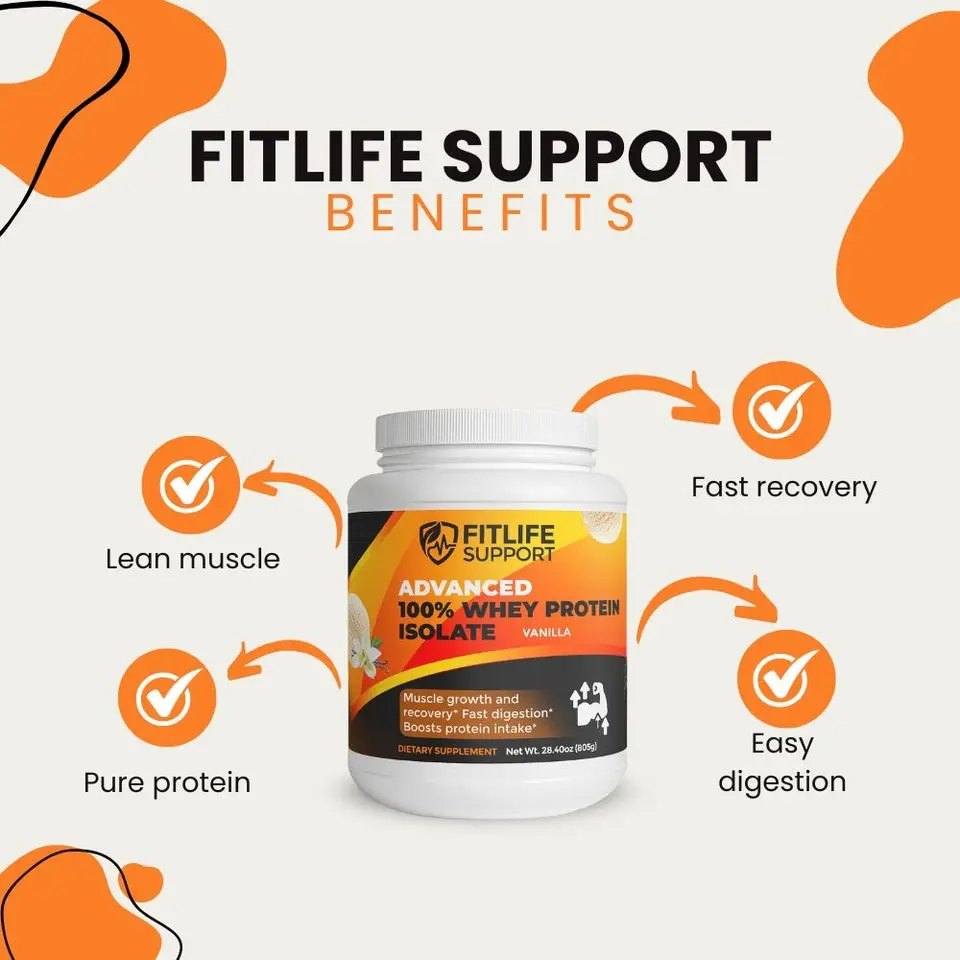 Advanced 100% Whey Protein Isolate Vanilla — Muscle Growth & Recovery