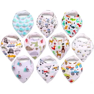 Drool Bibs  Babies – Organic, Unisex, Soft Absorbent Teething Bibs with Adjustable Snaps