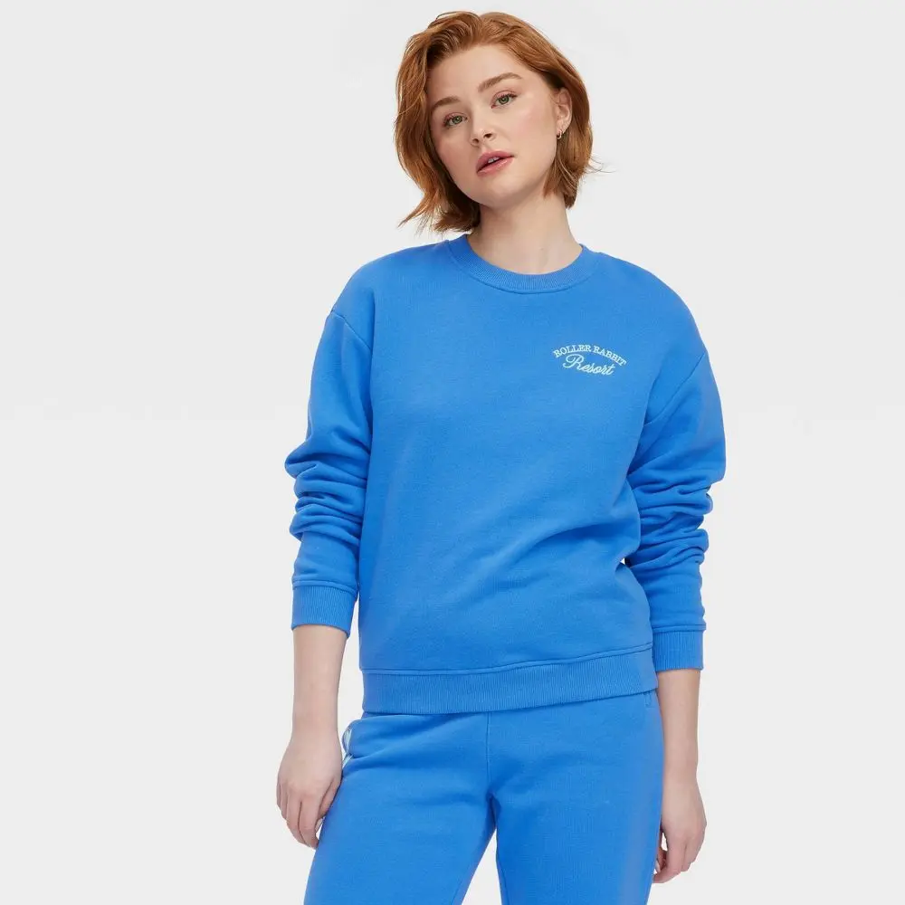 Women's Crewneck Pullover Sweatshirt - Roller Rabbit