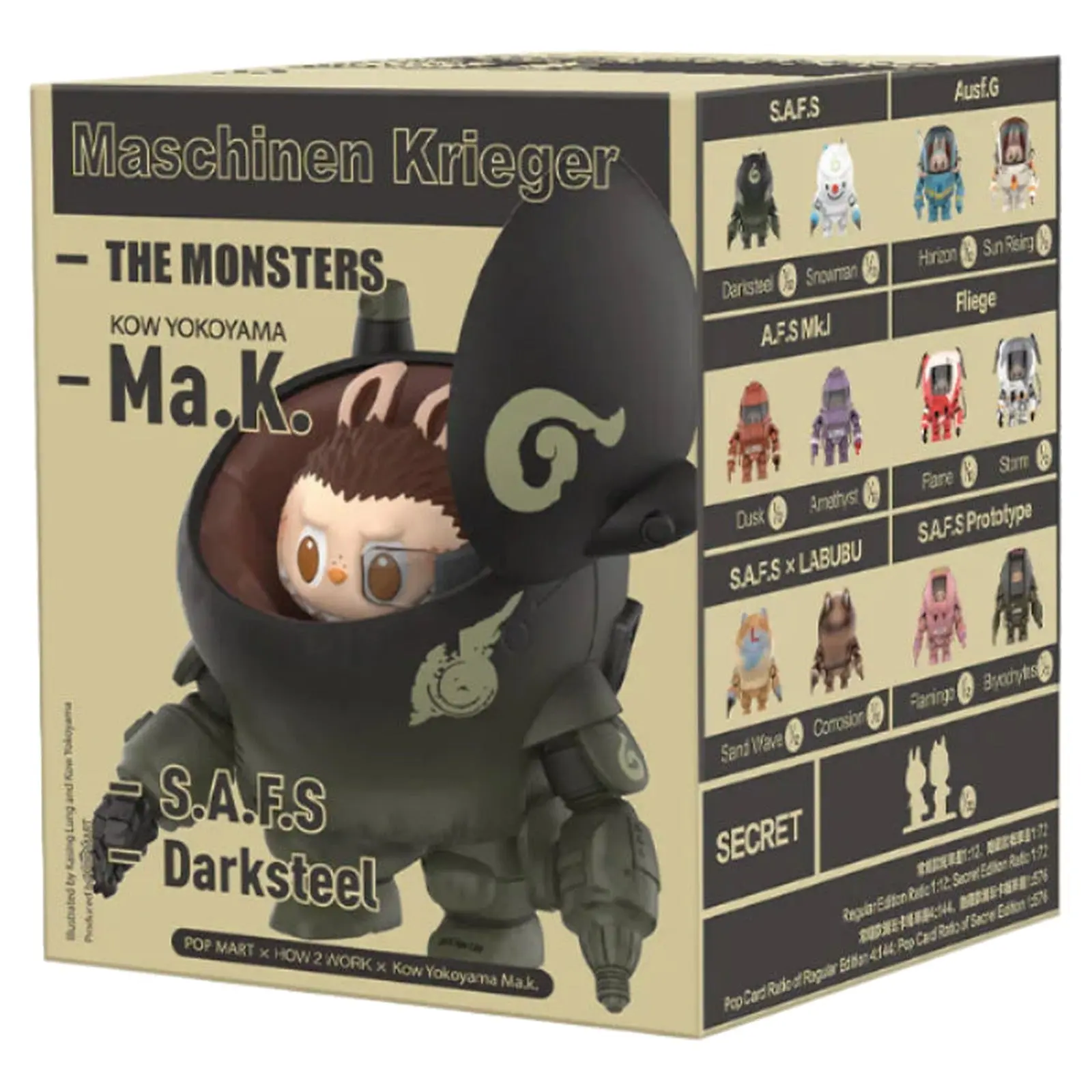 Pop Mart Labubu The Monsters x Kow Yokoyama MA.K.Series Figure Single Blind Box - Sealed Robot Mech Suit Case Chance at Secret Rare, Blind Bag Unboxing