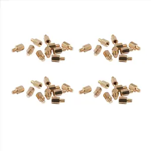 40 Pcs M3 Brass Hexagonal Spacers, 6+4mm Dimensions, for PC PCB Motherboards (Tools & Hardware Accessory)