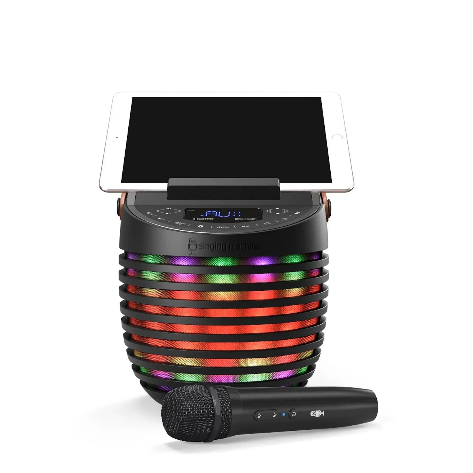 Singing Machine SingCast One Karaoke Machine with Bluetooth & Wireless Microphone Audio Smartphone