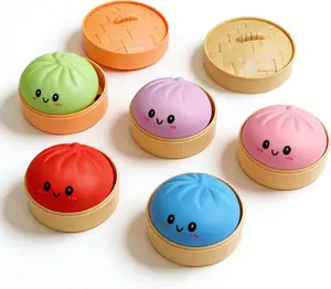 2026 New Colorful Dumpling Squishy Stress Relief Soft Squeeze Decompression Dough for Anxiety Relief and Fun Play