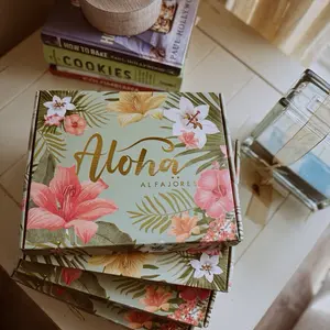 Alfajores Tropical Edition Box - Featuring our tropical box filled with melt-in-your-mouth cookies.