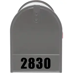 Custom Mailbox Decals - Personalized Address Numbers Vinyl Sticker Mailbox Face VWAQ - MFD4