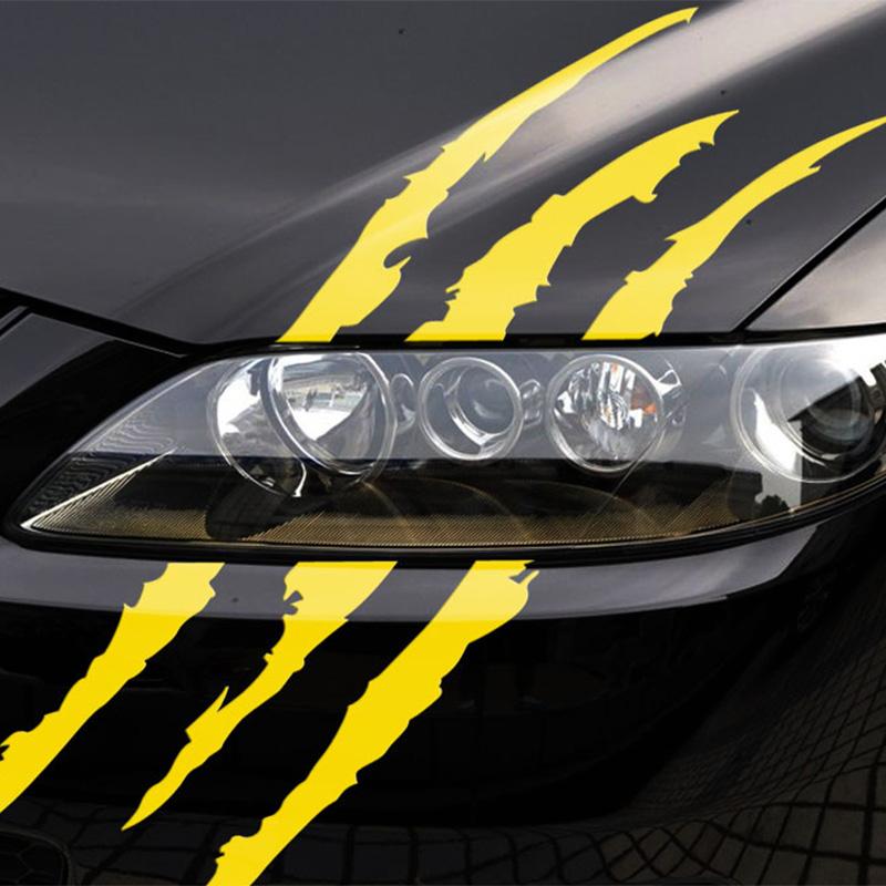 Car Stickers Reflective Monster Claw Scratch Marks Headlight Bumper Sticker Waterproof Decal