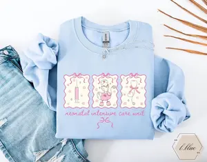 Nicu Nurse  Short Sleeved T-SHIRT / Sweatshirt , Nicu Nurse t-shirt , Mother Baby Unit Cotton Crewneck