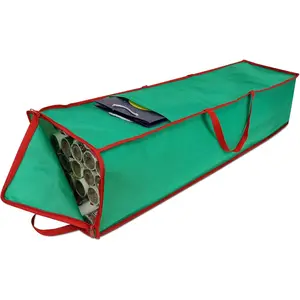 Wrapping Paper Organizer Storage Bag Containers 41 Inch Gift Wrapping Organizer Storage Stores up to 25 Rolls 2” Diam Green