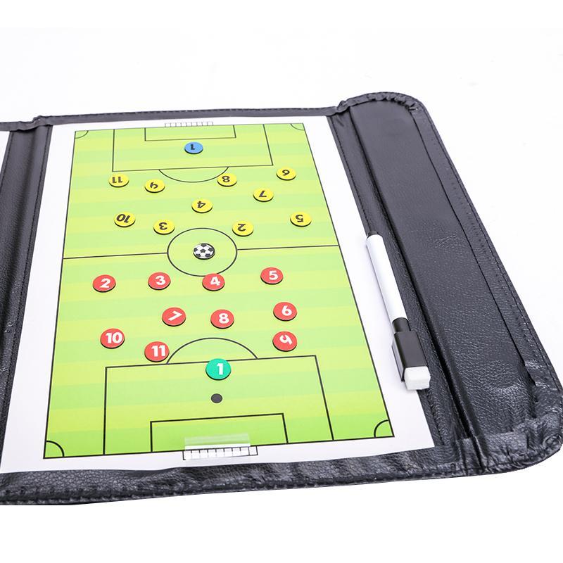 Foldable Soccer Tactics Board, 1 Count Magnetic Folding Soccer Tactics Board with Pen, Football Coach Board, Soccer Accessories for Coach & Referee