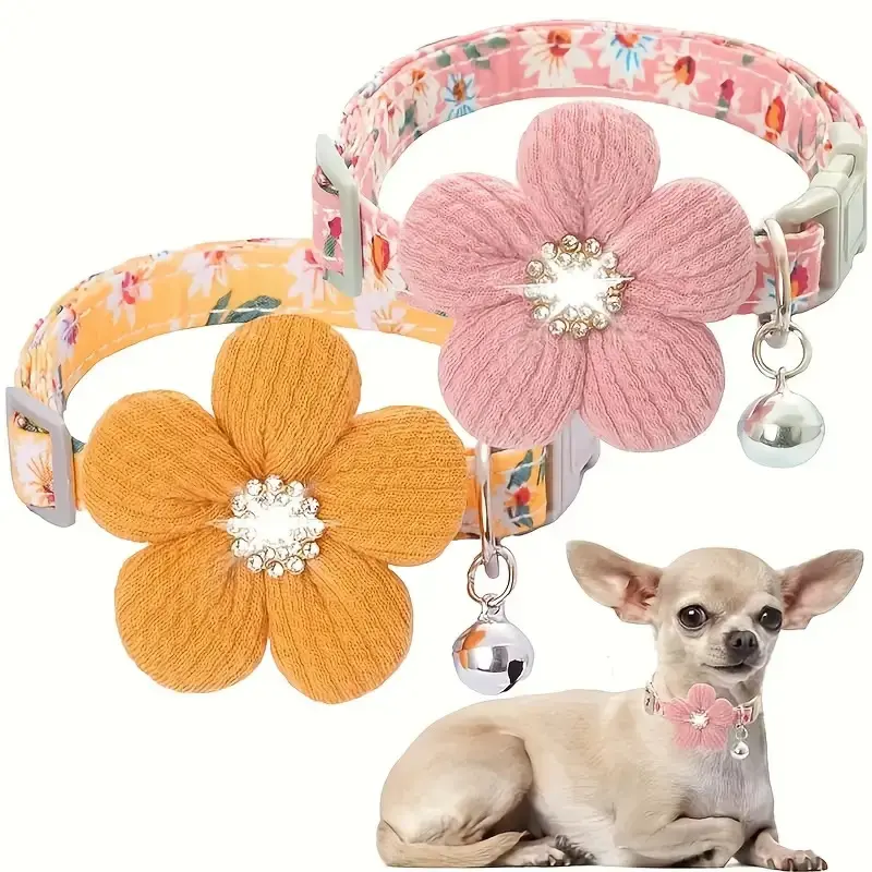 Trendy Pet Jewelry: Hot Sale Shiny Rhinestone Pet Collar Harnesses for Small Medium Dogs, Cats, Kitten Harness and Puppy Harness