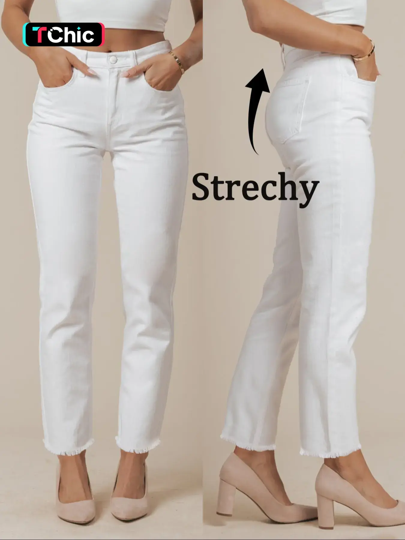 High Elasticity Mid-Waist Straight Leg Jeans Pants, Casual Loose-Fitting Denim Jeans for All Seasons, Plain Style Women's Fashion