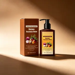 Hair Growth Shampoo with Batana, Rosemary & Onion – 118ml 3-in-1 Formula – Restores Damaged Hair, Prevents Hair Loss & Stops Dandruff – Moisturizes Dry Scalp & Strengthens Roots – For Thinning, Brittle & All Hair Types