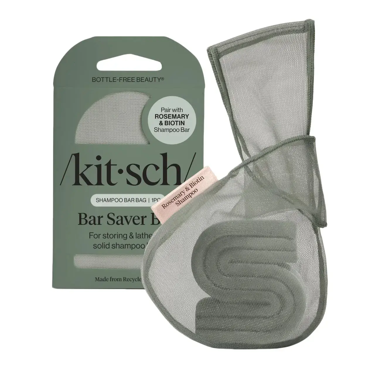 Kitsch Rosemary & Biotin Shampoo Bar Saver Bag Kitsch Rosemary & Biotin Shampoo Bar Saver Bag