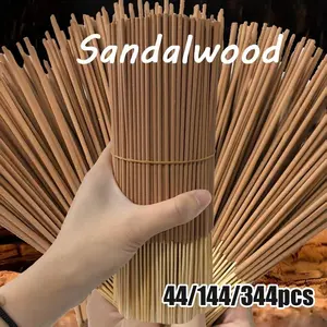 Handmade Sandalwood Scented Sticks, Woody Aroma, 22.0 Cm, 44/144/344 Pcs, Yoga & Meditation, Purify Mind, Eliminate Negative Energy, Travel-Friendly