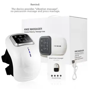 Electric Knee Massager for Relief, USB Rechargeable Massagers, Home Heating and Vibrating for Knees, Full Body Comfort and Support