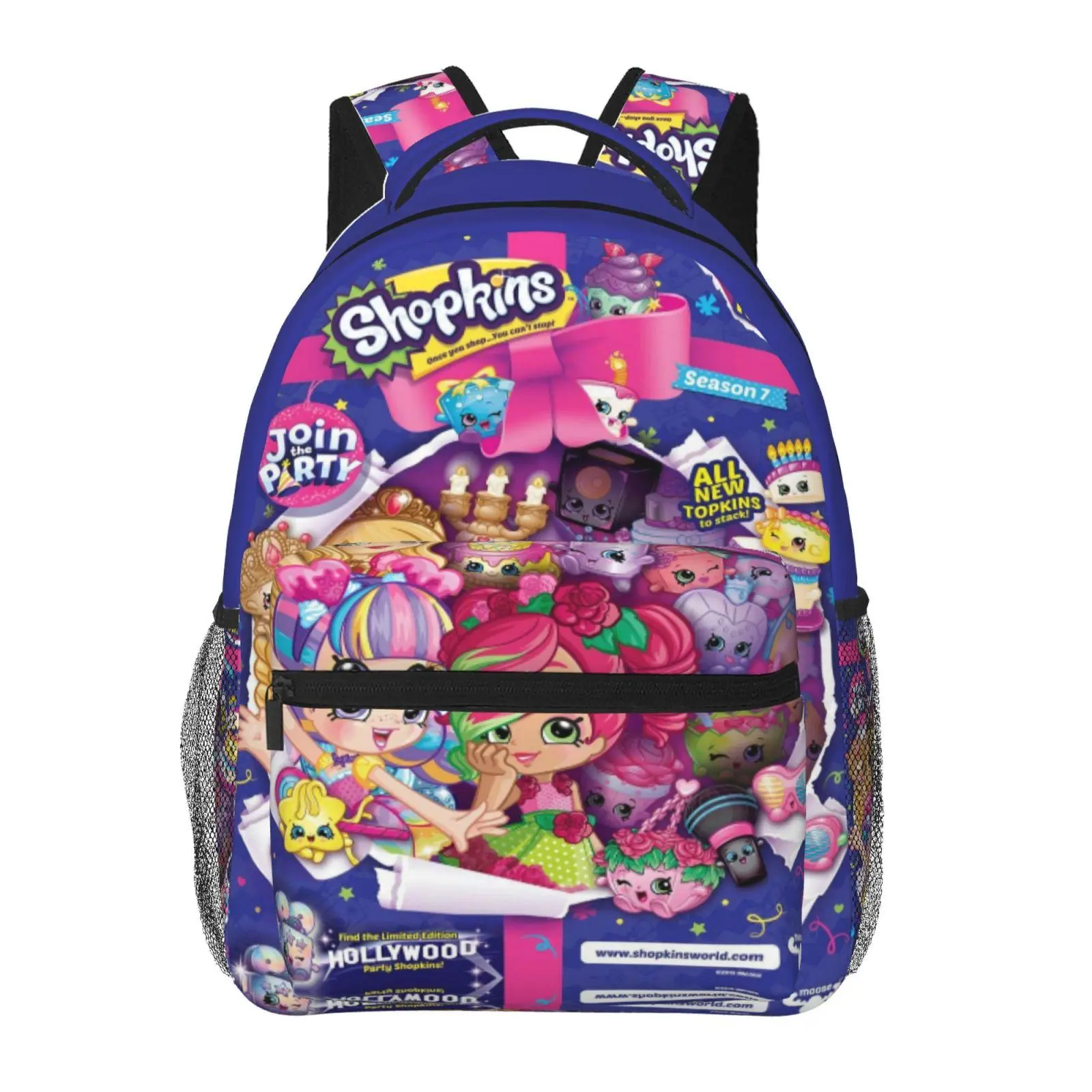 Shopkins Lightweight Kids Backpack Shopkins cartoon School Bookbag  Shopkins Shoppies Perfect Back to School Gift for Preschool & Elementary Daily Commute