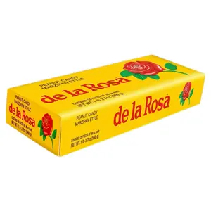 De La Rosa Mazapan 20 Pieces Peanut Mexican Candy Snack Sweet Marzipan Candies Bonbon Flavor dulces joy