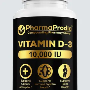Vitamin D3 10,000 IU Dietary supplements 180 soft gel Capsules Healthcare Fitness