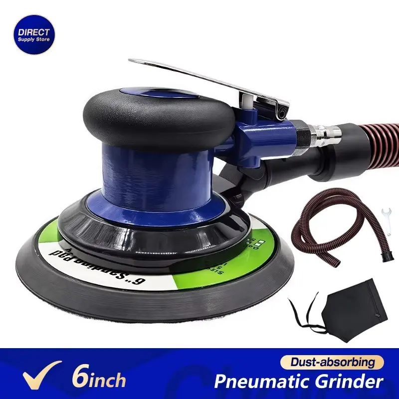 Pneumatic Grinding Machine Disc, Handheld Sander, Car Wax Polisher, Glass Hardware Rust Removal Tool, Suitable for Auto Repair Woodworking