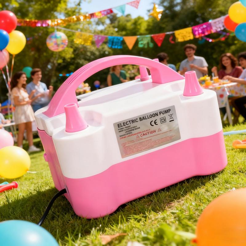 high-power electric balloon inflator balloon inflator double-hole automatic inflator inflatable ball machine wedding room balloon blowing weapon