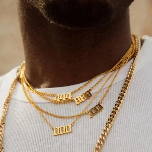 Vine Chain Angel Number Necklace-Unisex 18K Gold-Plated Stainless Steel with Unique Symbolism, Waterproof, Tarnish-resistant, and Guiding Force