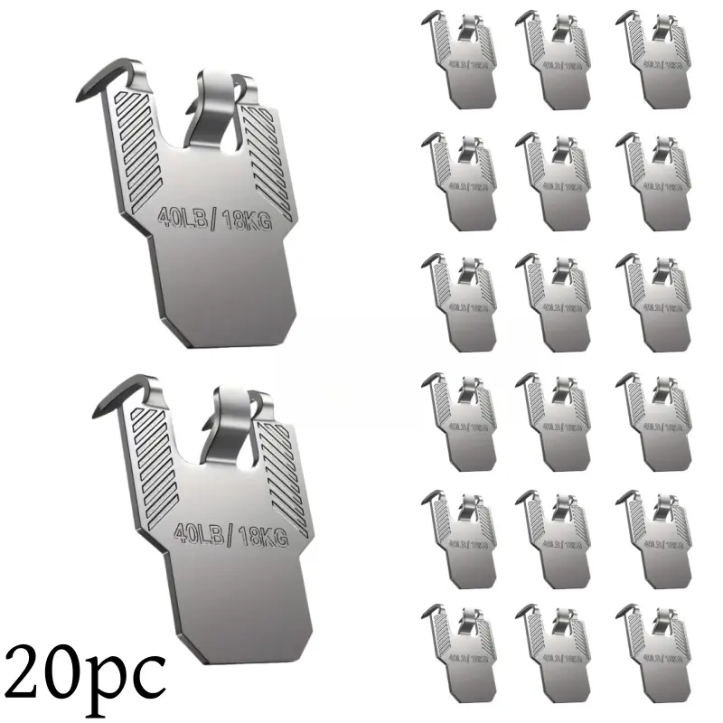 Steel Claw Wall Hooks Drywall Hangers No Tools Needed Damage-Free Reusable for Frames Mirrors Artworks Home Office Decor