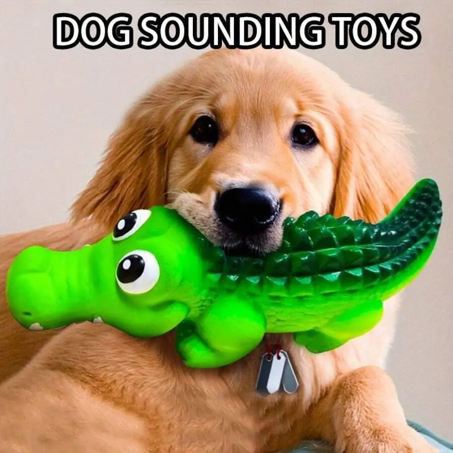Large Durable Latex Chew Toy for Strong Chewers, Interactive Tough Chewer, Loud Squeaky Noise, Teeth Cleaning, Ideal for Teething Puppies, All Dog Breeds, /blue, Interactive Chew